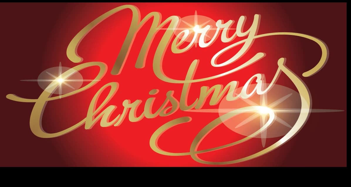 Merry Christmas Sign — Red