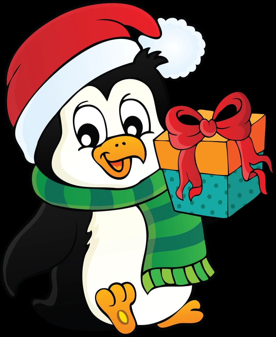 Penguin in an Orange Hat