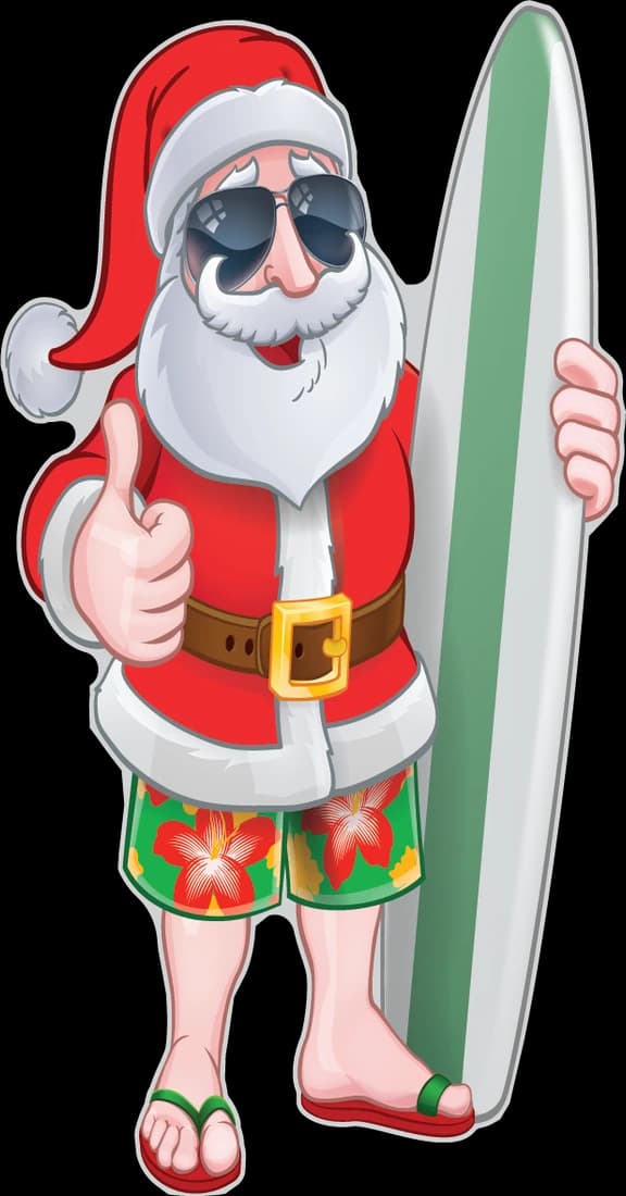 Surfin' Santa